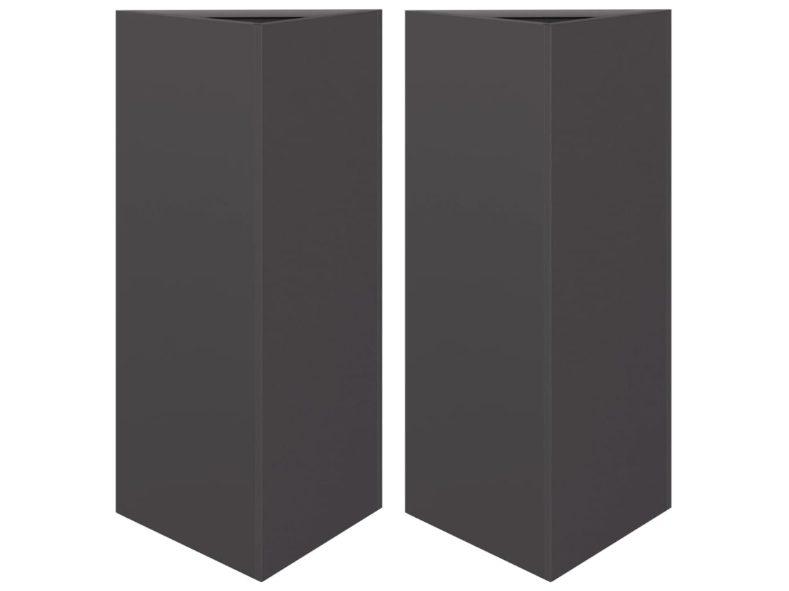 Garden Planter, Garden Planters Vidaxl Preto Metal (40 X 34.5 X 75 Cm)