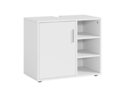 Armário Para Casa De Banho Kulaik 1 Porta E 3 Prateleiras 51x60x32cm - Branco [EN.CASA]