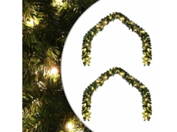 Conjunto 2 Guirlanda De Natal Vidaxl Verde Plástico (20 M)