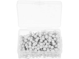 Conjunto de 300 tachinhas redondas, curvas e seguras, em aço inoxidável e plástico, para decoração de mesa.