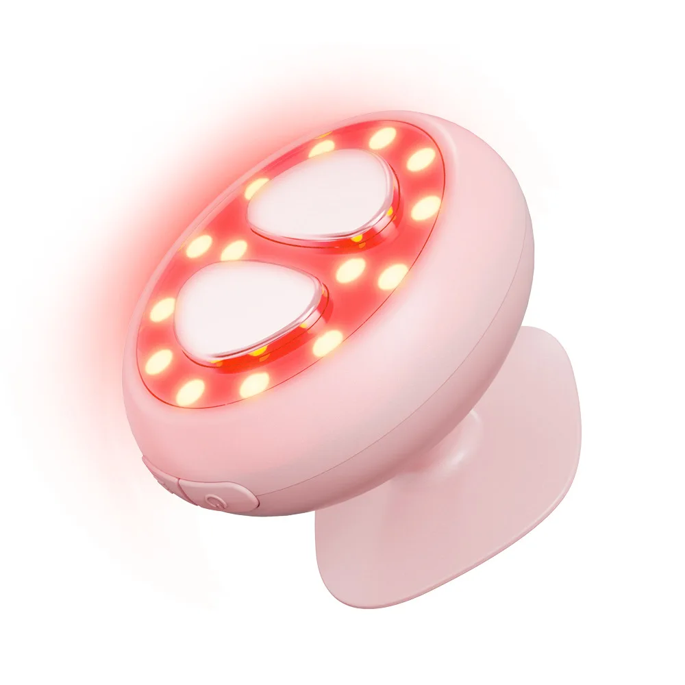 Massageador Facial Led Rosa Com Sete Cores Para Uso Doméstico, Com Função Lifting E Firmeza.