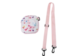 Instant Camera Protective Case Colorful Hearts Pattern Shock Proof Hard Shell Carrying Bag With Adjustable Strap For 7 Plus 99 11 12 40 8 9 LAXISCREED