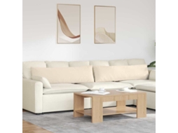 Vidaxl Travesseiros De Sofá 2 Unid. Tecido Bege 145 X 40 Cm