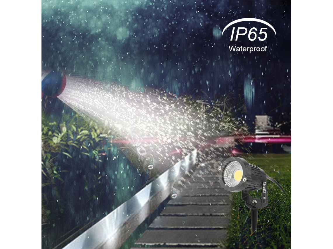 Rebe-lâmpada De Gramado Led Cob 5w Dc12v Externa Ip65 Resistente À Água Para Jardim Pátio Caminho Luz Quente