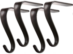 4 Peças Suporte De Meia De Natal Prateleira De Metal Cabides De Meia Rack Lareira Guirlanda Manto Conjunto De Aperto Szrh AC Olysi Shop