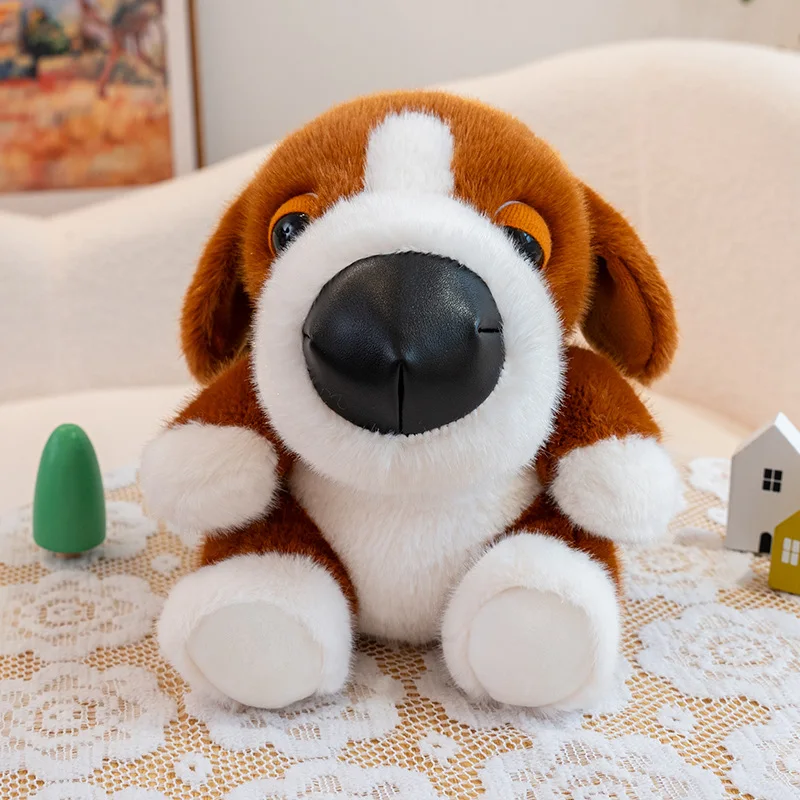 Cachorro de Pelúcia de Desenho Animado com Nariz Grande, Presente de Aniversário MDUG (beagle 25cm)
