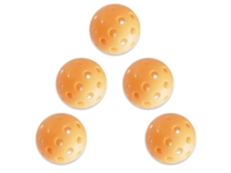 5 Bolas De Pickleball Luminosas 74mm Para Interior E Exterior Com Saco De Malha