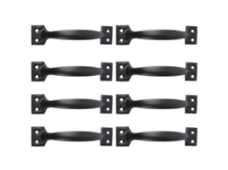 Mango de gaveta simples de 6 polegadas de ferro, prático para armário, gabinete, móvel, casa, 8 peças, 14x3,4cm | S/MARCA
