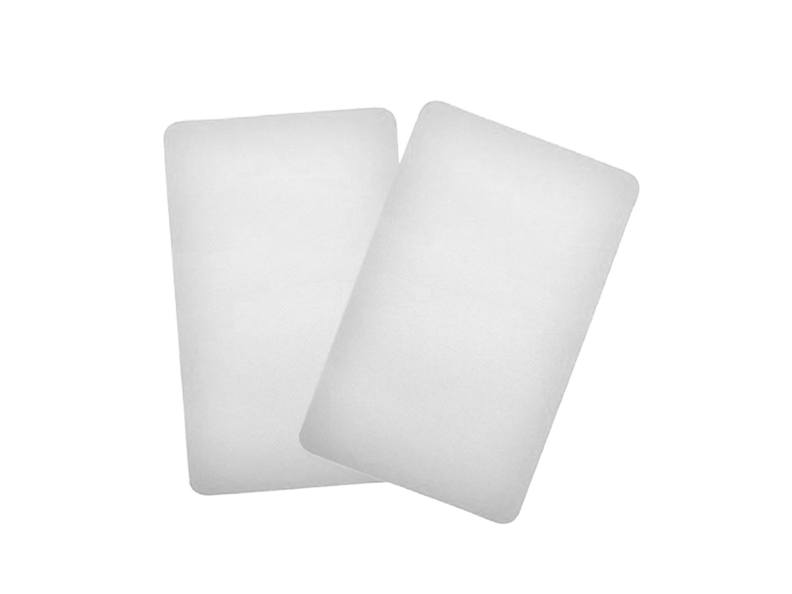 Kit De Parches De Reparo De Barco Inflável Em Pvc Para Canoas Kayaks Rafts 2pcs Branco