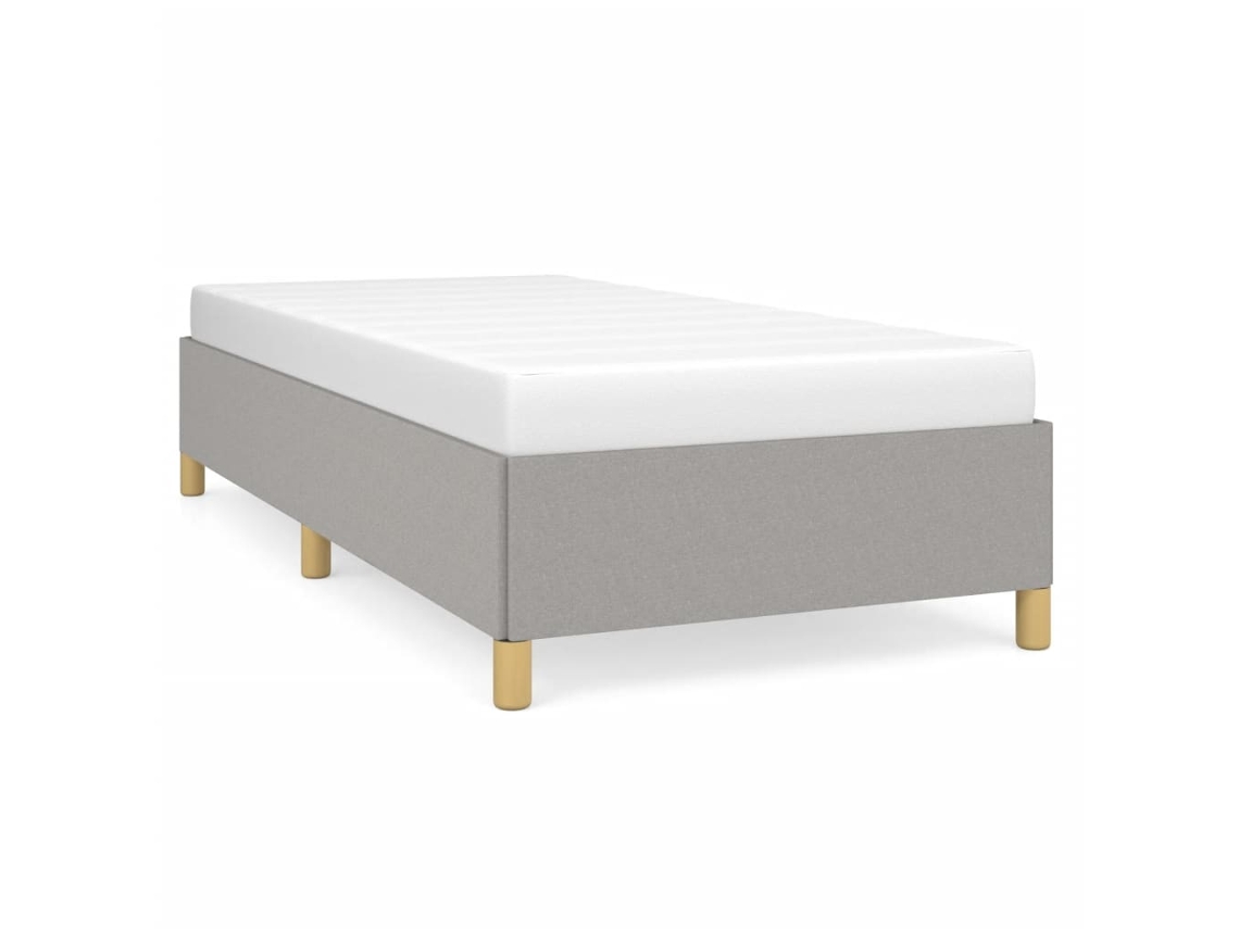 Estrutura de Cama Sem Colchão Tecido Cinzento claro MAISON EXCLUSIVE (80x200 cm)