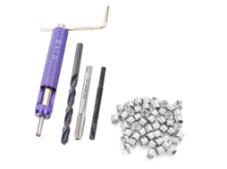 Kit De Reparo Roscas Helicoidais Com 50 Peças, 1/4-20unc X 1,5d, Em