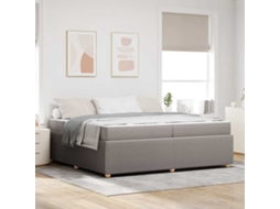 Vidaxl Estrutura Da Cama Cinzento-acastanhado 200 X 200 Cm Tecido