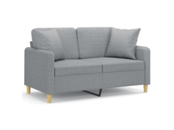 2-seater Sofa, 2-seater Sofas Vidaxl Cinzeto Tecido (n/a)