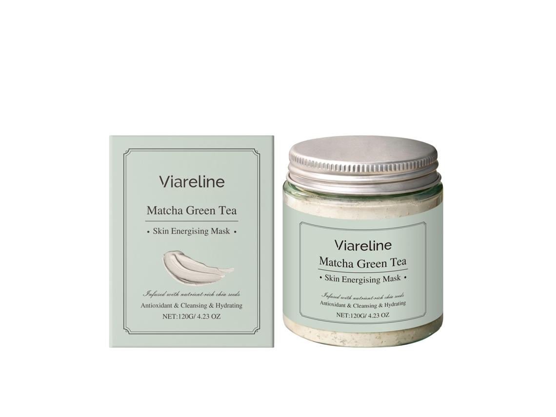 Máscara de Chá Verde Matcha da LAXISCREED para Pele Refrescada e Radiante