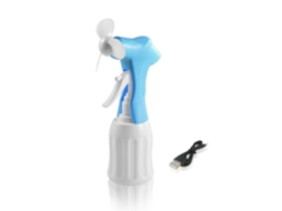 Laxiscreed Ventilador Elétrico Mini Recarregável Por Usb Com Pulverização De Água E Função Umidificante