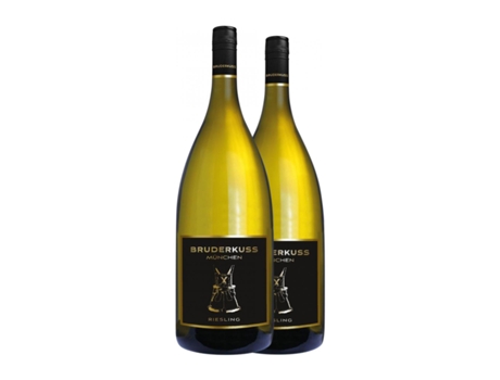 Vinho branco BRUDERKUSS Lederhose Weißwein Pfälz Garrafa Magnum (1.5 L - 2 Unidades)