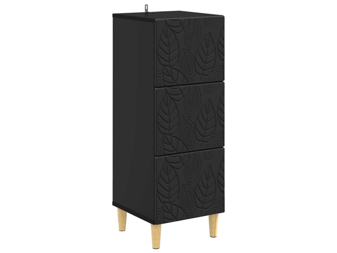 Maison Exclusive - Gabinete De Gavetas Preto 33 X 34,5 X 90 Cm
