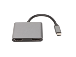 Aetheria adaptador Usb C para Dual Hd Multimedia Interface Hub Suporta 4k 60hz Conversor