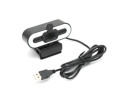HURRISE Webcam com Microfone Usb 2.0 Webcam 1080P Hd 30Fps de Alta Resolução Led Light Pc Câmera com Microfone para Vídeo