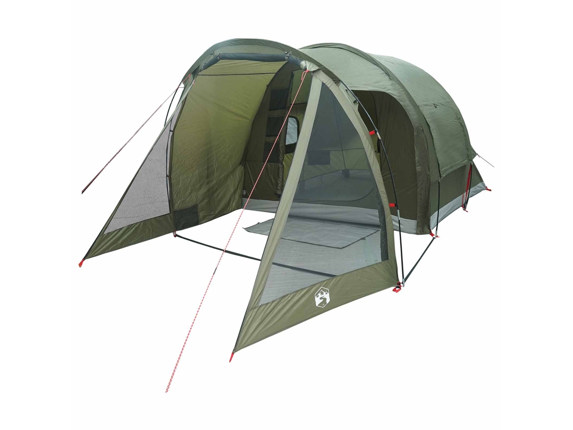 Conjunto 1 Barraca Cabana Vidaxl Verde-azeitona Poliéster (488 X 244 X 183 Cm)