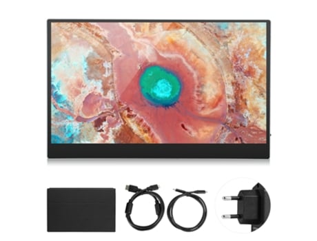 Monitor Portátil Touchscreen Hdmi 15,6 Polegadas 4k 100 Espaço De Cor Suporte 100 240v Vvjijilly