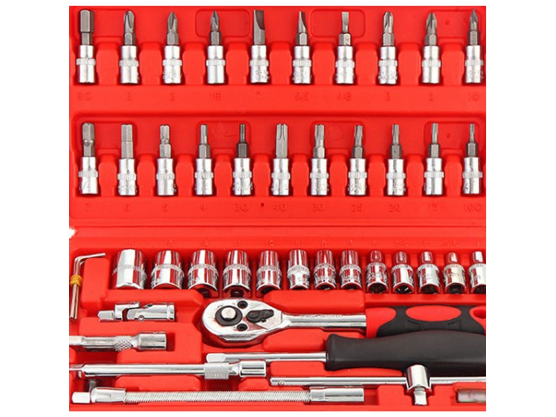 Conjunto De Chaves De Rosto Com 46 Peças Da Laxiscreed Para Manutenção E Reparação