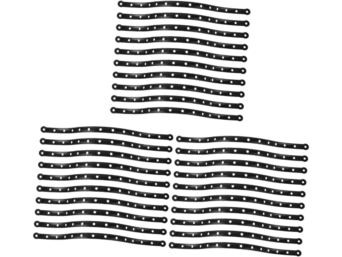 Pretyzoom 30 unidades de tiras plásticas para armários, conectores para armários, ideais para lojas de roupas e para facilitar a organização.