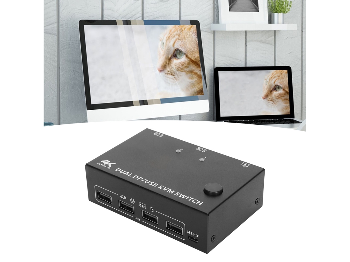 Switch Kvm Dual monitor LAXISCREED 4k 60hz