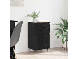 Vidaxl Buffet Com Gaveta Carvalho Preto 40 X 35 X 70 Cm