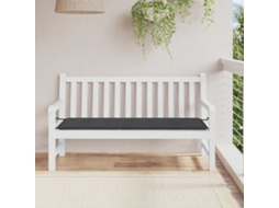 Vidaxl Almofadão P/ Banco De Jardim 150x50x3 Cm Tecido Oxford Preto