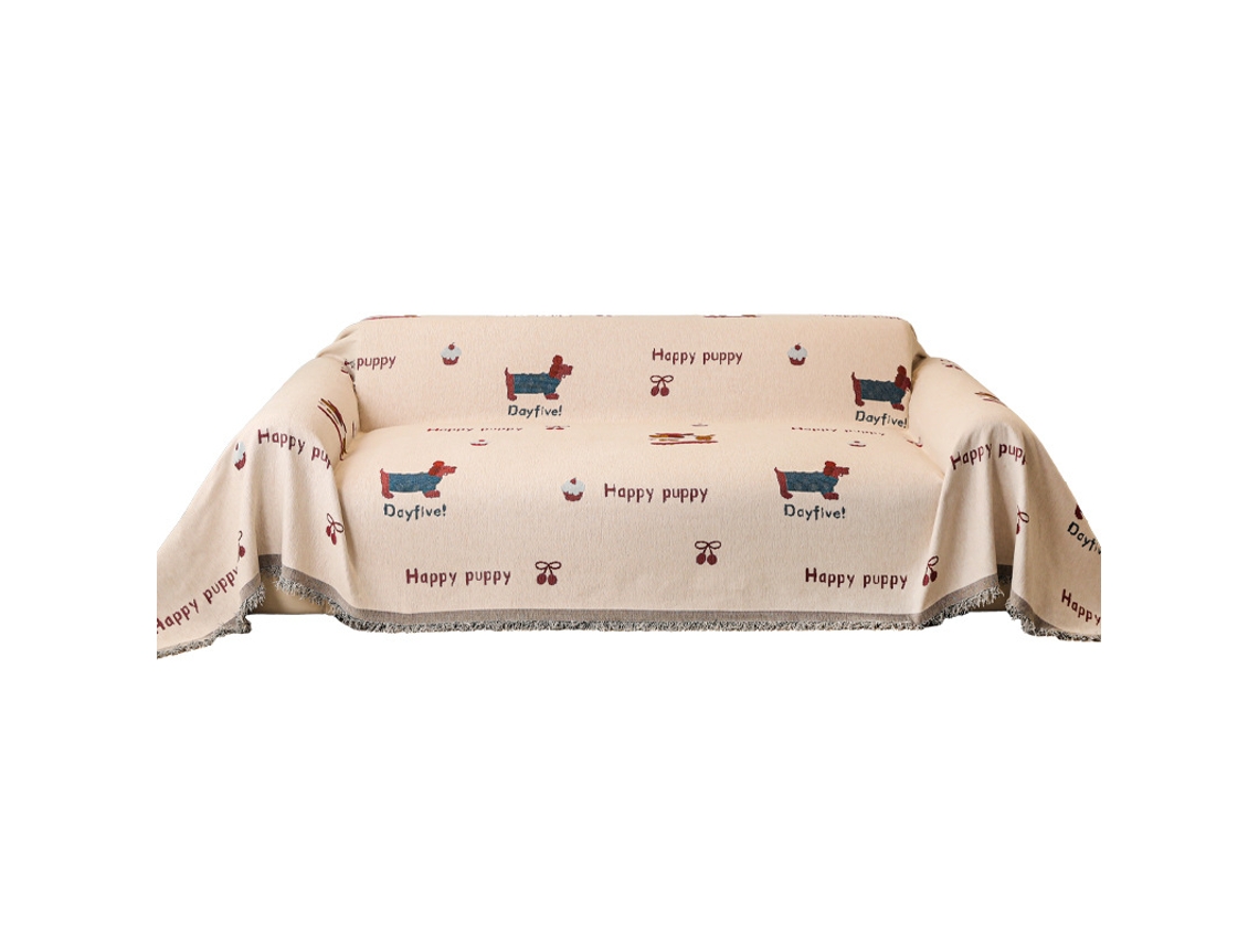 Capa Para Sofá 180×300cm, Capa Para Sofá Com Pompons À Prova De Arranhões De Gato, Capa Para Sofá À Prova De Poeira