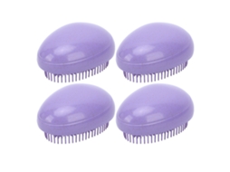4 Pcs Escova De Cabelo Em Forma De Ovo Com Palha De Trigo Para Desembaraçar Cabelo Crespo Longo E Grosso
