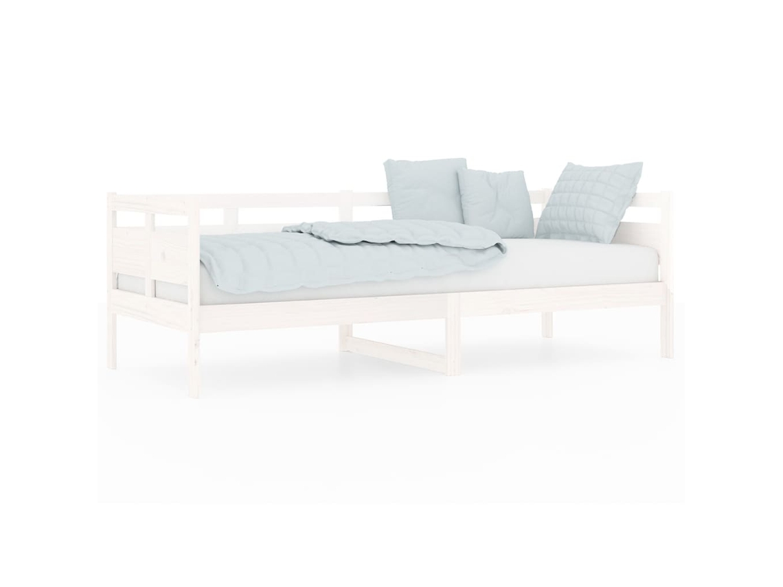 Day Bed, Day Beds Vidaxl Branco Madeira De Pinho (80 X 200 Cm)