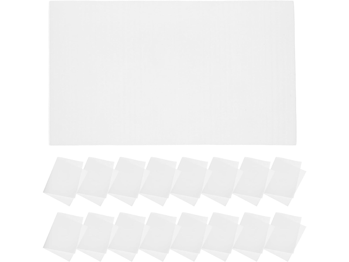 Pacote Com 100 Unidades De Espuma De 15 X 25 Cm, Ideais Para Embalagem, Transporte E Mudanças