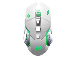 MEOIRUERY Rato De Jogo Sem Fios 2.4ghz Recarregável Com Receptor Usb, Retroiluminação De 7 Cores Para Computador Pc E Portátil