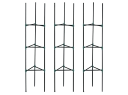 Conjunto 3 Suportes Plantas Trepadeiras 182cm Verde