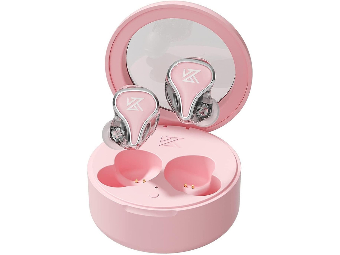 Sk10 Fones Bluetooth 5.2 Tws 2ba2dd Hybrid Cancelamento Ruído Rosa