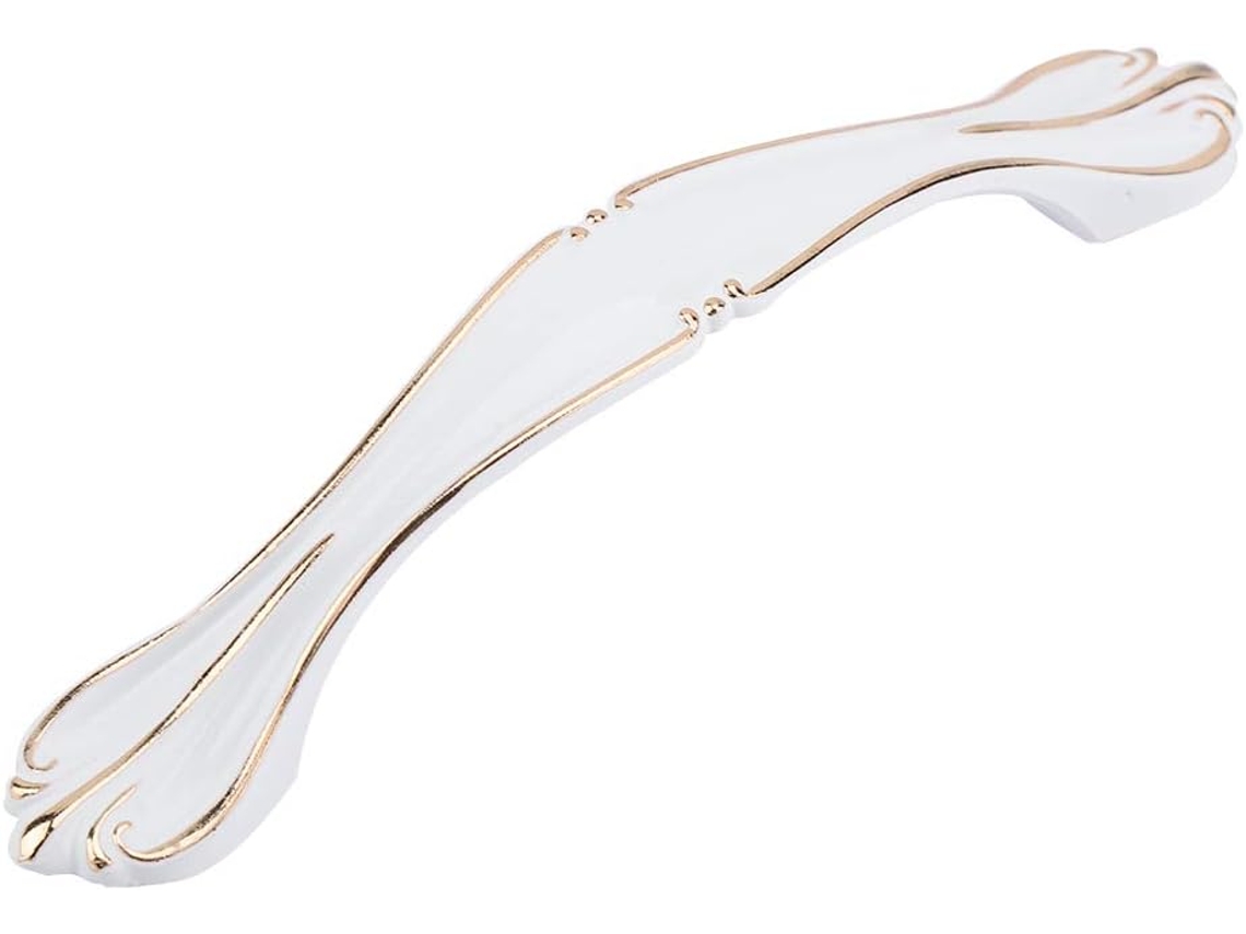 Conjunto De Puxadores Gaveta Alomejor Elegantes E Brancos, Duráveis E Com Design Moderno, Ideais Para Armários Fuji