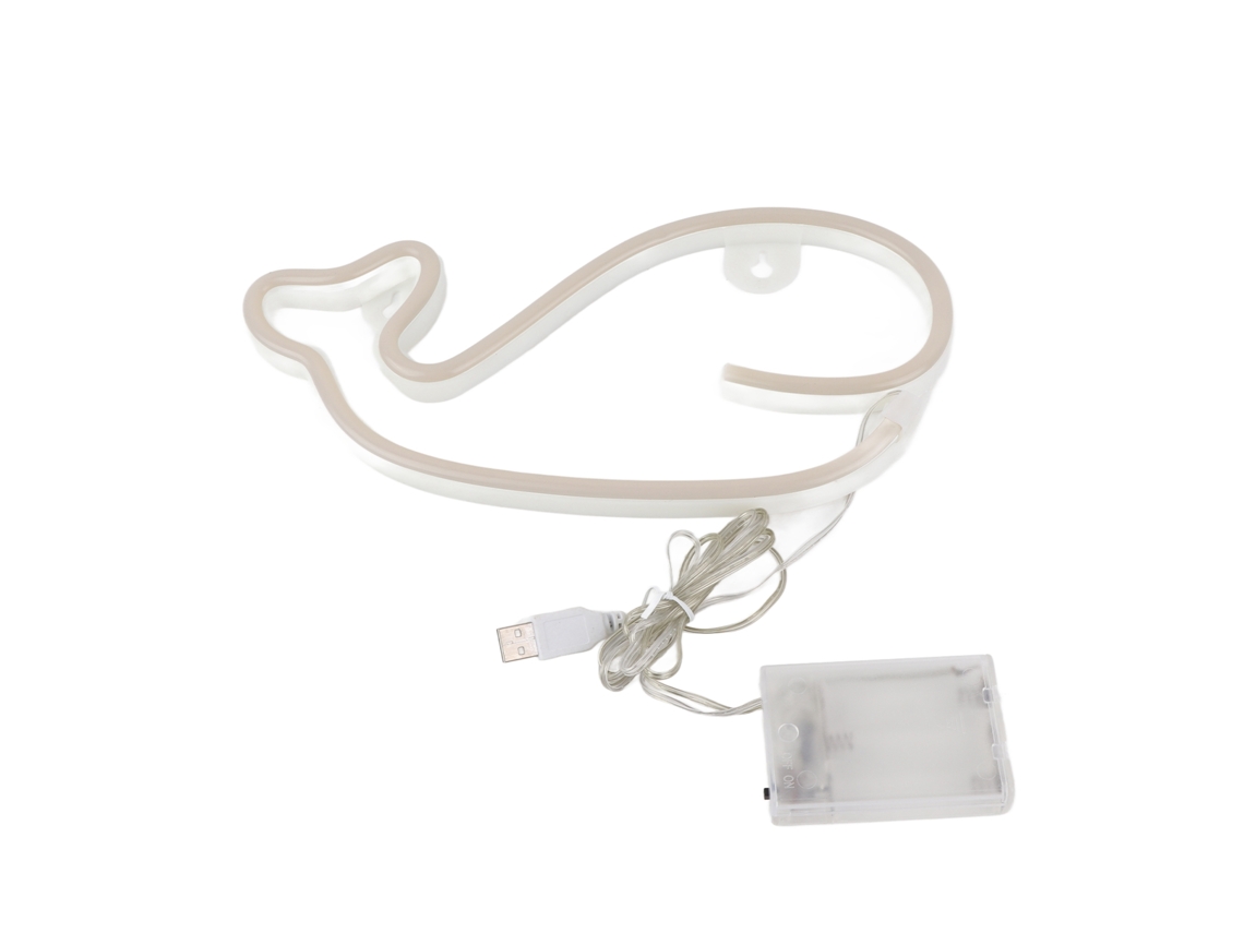 Placa De Neón Led Operada Por Bateria/usb Para Decoração De Festas E Casa