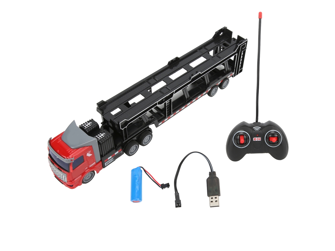CAMINHÃO de Bombeiro de Liga, 1:48, Controle Remoto, Transportador, Brinquedo para Crianças S/MARCA