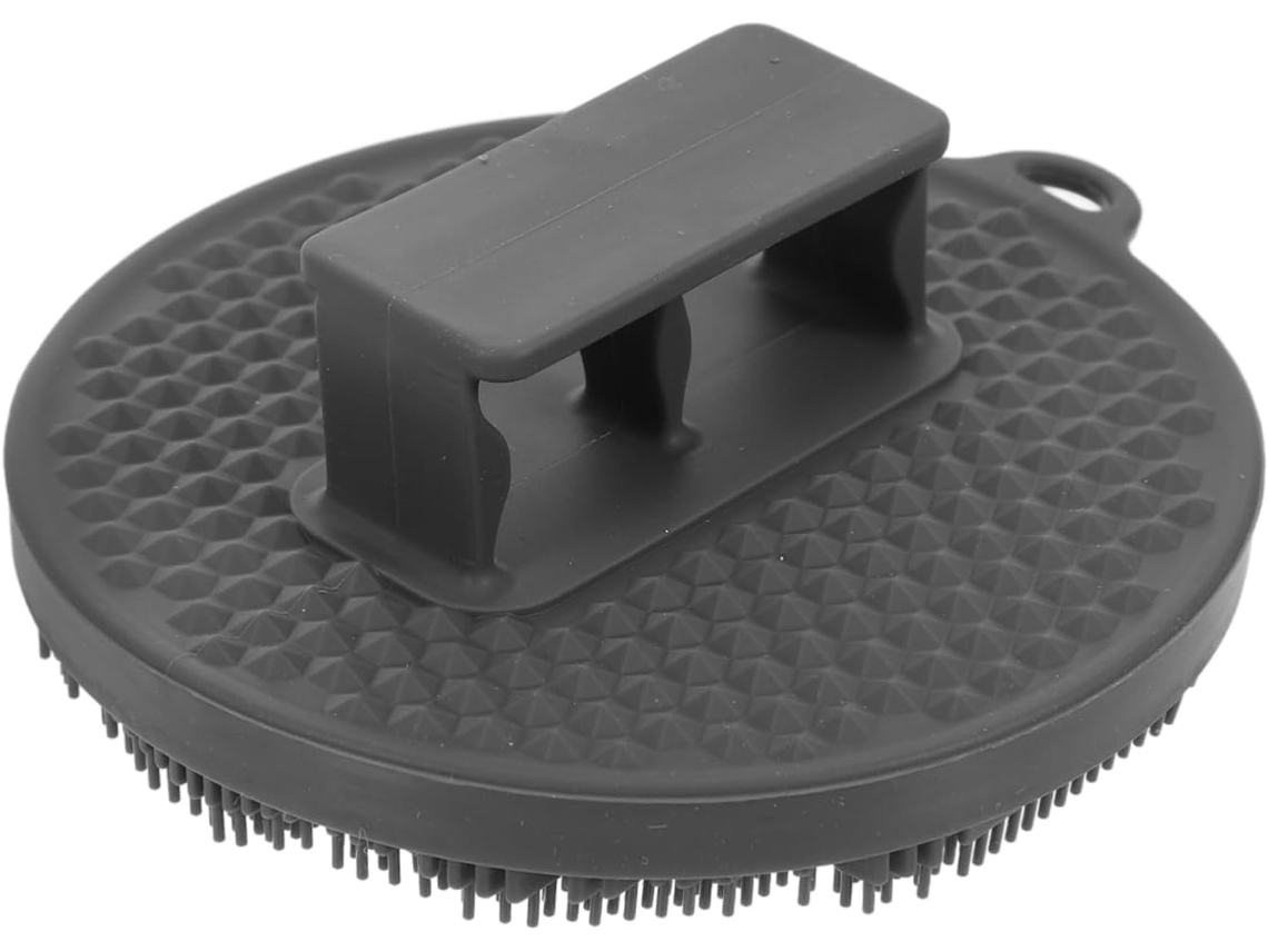 Escova Esfoliante Corporal Healeved Para Banho E Cabelo, Escova Dupla De Silicone Para Ducha E Shampoo