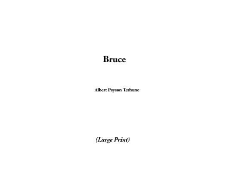 Livro Bruce de Albert Payson Terhune (Inglês - Capa Dura)