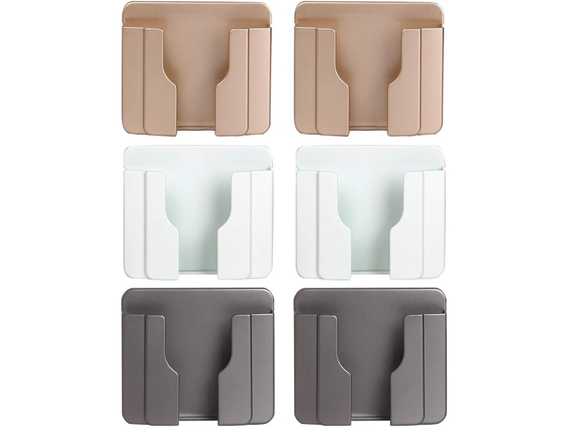 VYLARA Solução De Armazenamento Inteligente, Suporte Multifuncional Com Orifício Para Cabo De Dados, Fácil Instalação E Design Compacto Para Qualquer Cômodo,