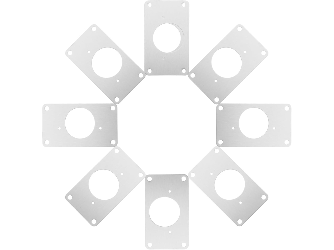 Placas De Reparo E Juntas Instalação Para Dobradiças Porta Balacoo Com Parafusos Montagem 8 Peças Em Aço Inoxidável