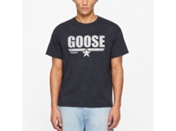 Rockinstone Top Gun Movie Goose Heather Navy Adult T-shirt Size:xxxl