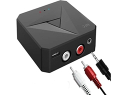 Receptor Bluetooth Nfc 2 Em 1, Transmissor Bluetooth Para Chamadas, Receptor Bluetooth Para Carro Com Entrada Auxiliar De 3,5 Mm, Alto-falante Rca