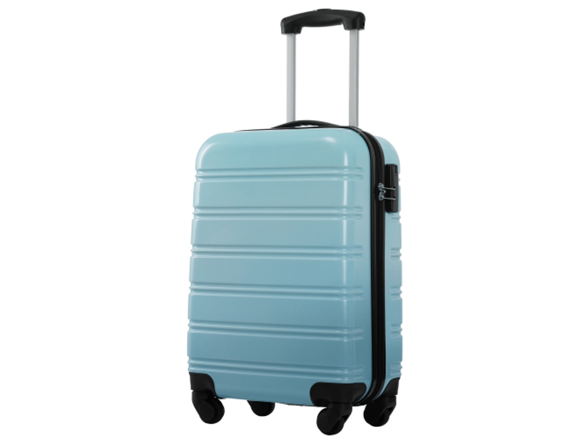 Mala de viagem rígida, bagagem de mão, 4 rodas, ABS, com fechadura de combinação, 34.52347, Azul Liptaptyn