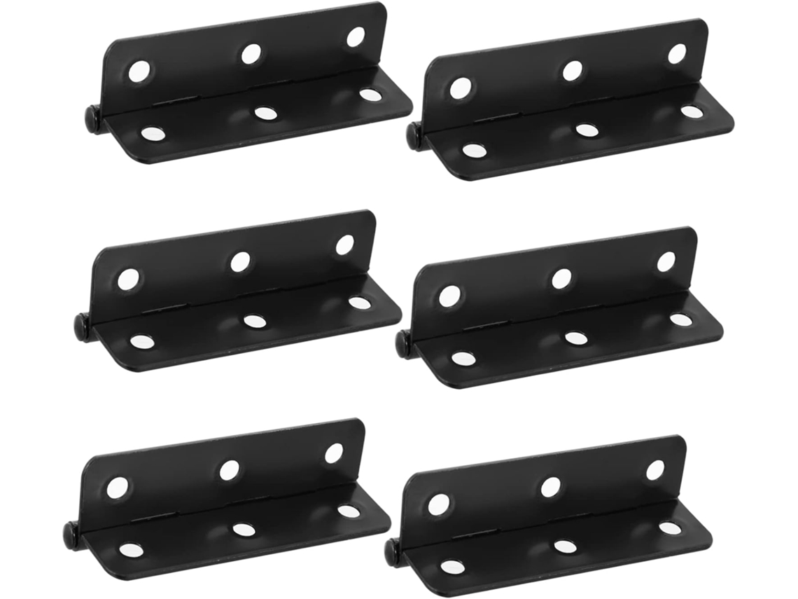 Conjunto De 6 Dobradiças Ferro Para Portas, Resistentes E Com
