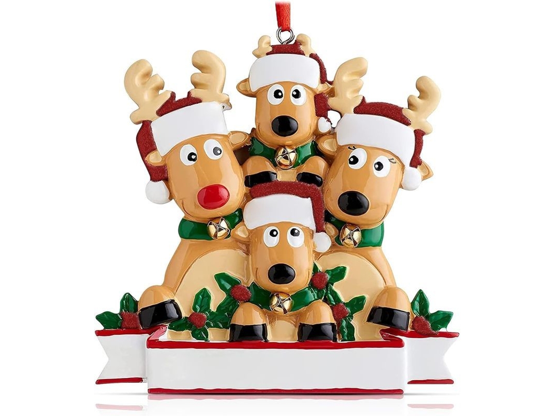 Adornos De Natal Personalizados 2021 Cervo Decoração De Árvore De Natal Pendente