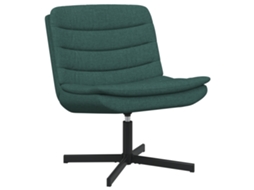 Conjunto 1 Cadeira Giratória Vidaxl Verde Tecido (63 X 75 X 76 Cm)